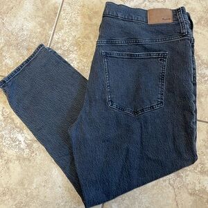 Madewell The Perfect Vintage Jean Black Lunar Wash size 33 petite